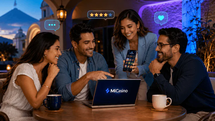 Jugadores compartiendo opiniones y experiencias sobre MiCasino Guatemala.