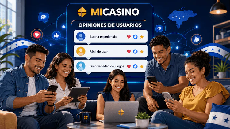 Jugadores compartiendo opiniones y experiencias sobre MiCasino Honduras.